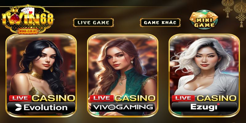 Live casino Ezugi IWIN68 là sảnh cược nổi bật