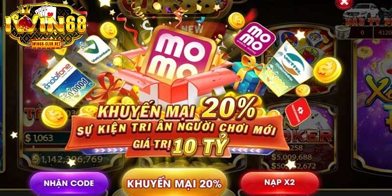 Code IWIN68 là mã quà tặng nhà cái dành cho người chơi