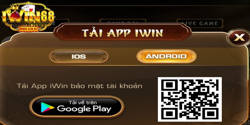 Quá trình tải app IWIN68 Android diễn ra qua 5 bước