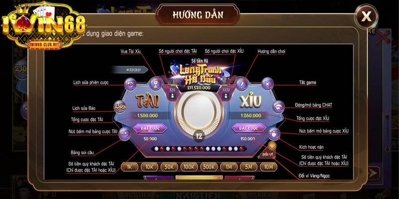 Thủ tục cược tài xỉu MD5 tại IWIN68 đơn giản